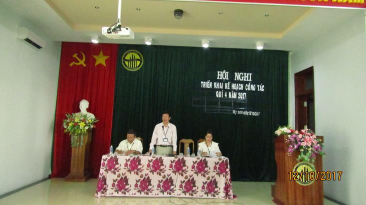 Cục Thống kê tỉnh Tây Ninh triển khai Kế hoạch công tác quý 4 năm 2017 