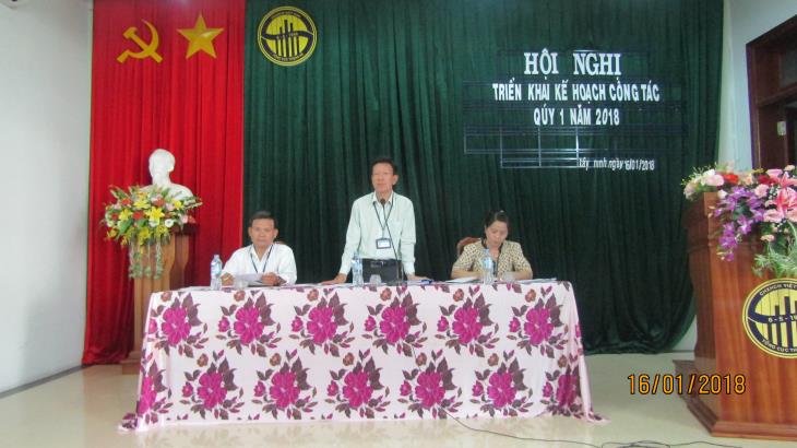 Cục Thống kê tỉnh Tây Ninh triển khai Kế hoạch công tác quý 1 năm 2018 