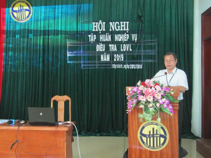 Cục Thống kê tỉnh Tây Ninh tổ chức Hội nghị tập huấn nghiệp vụ Điều tra lao động việc làm năm 2019.