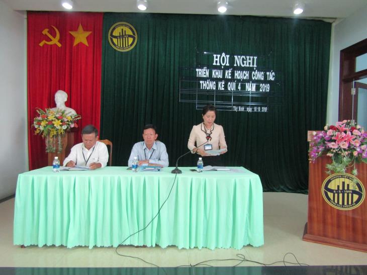 Cục Thống kê tỉnh Tây Ninh triển khai Kế hoạch công tác quý IV năm 2019 