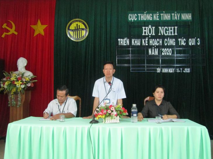 Cục Thống kê tỉnh Tây Ninh triển khai Kế hoạch công tác quý III và 6 tháng cuối năm 2020 