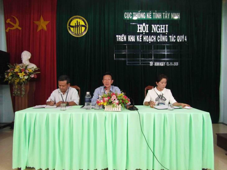 Cục Thống kê tỉnh Tây Ninh triển khai Kế hoạch công tác quý IV năm 2020 